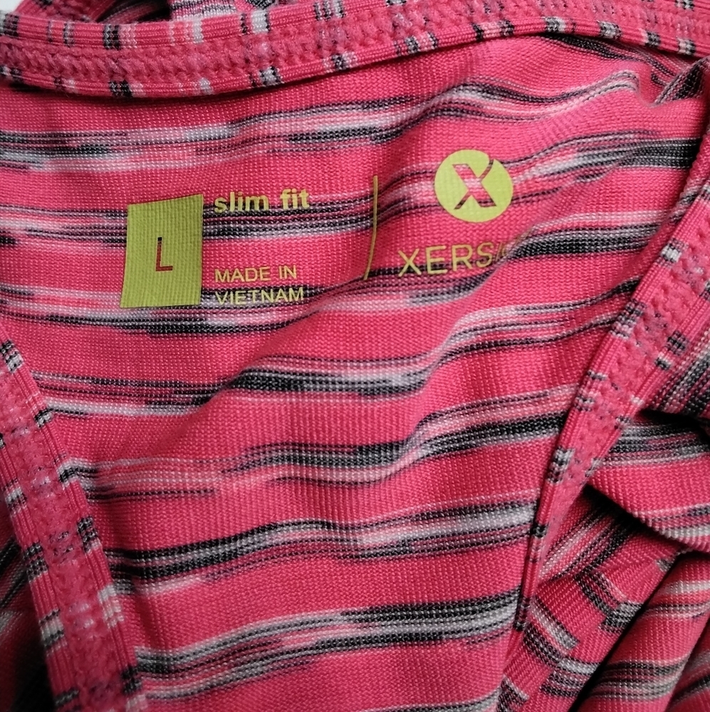 Xersion Pink & Grey Workout Top    Size L - Picture 3 of 3